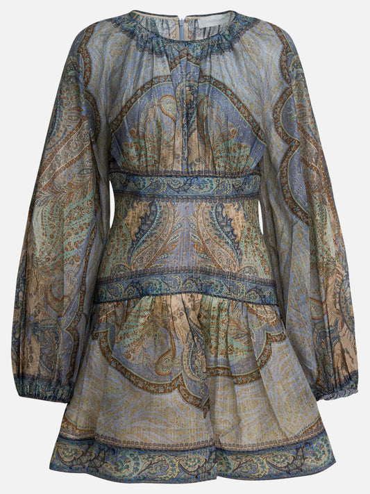 Mini dresses Paisley  Blue - Zimmermann Women | PLP | VIETTI Online Store 
