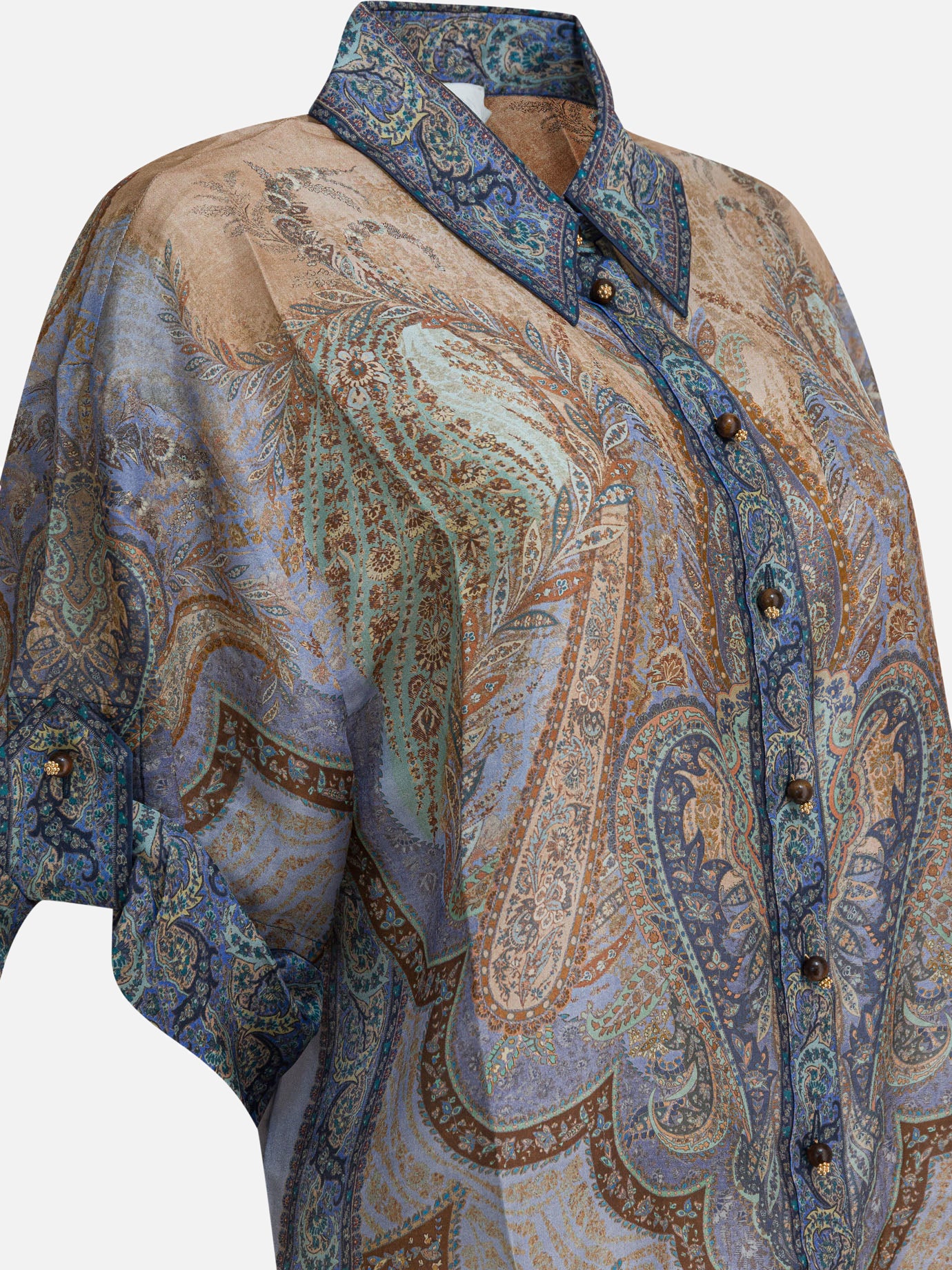 Casual shirts Paisley  Light blue - Zimmermann Women | PDP | VIETTI Online Store | Zoom-Modal_3
