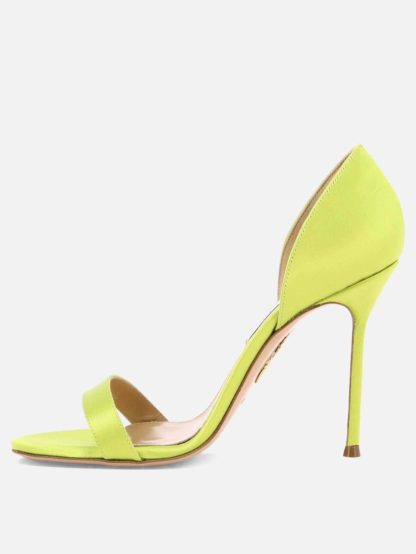 Heeled sandals 70% viscosa 28% seta - 100% cuoio  Green - Aquazzura Women | PDP | VIETTI Online Store | Zoom-Modal_3
