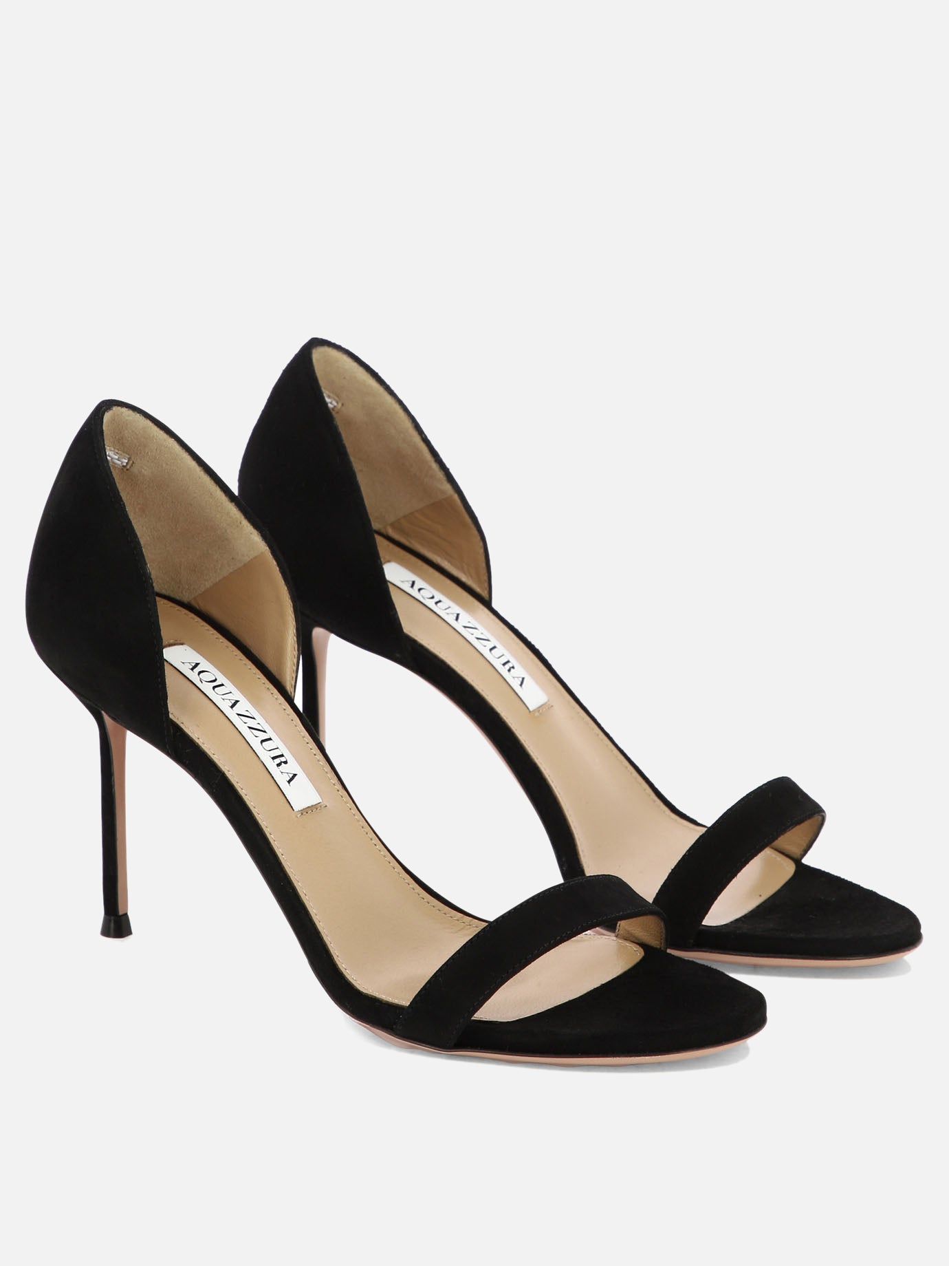 Heeled sandals 100% pelle scamosciata - 100% cuoio  Black - Aquazzura Women | PDP | VIETTI Online Store | Zoom-Modal_2
