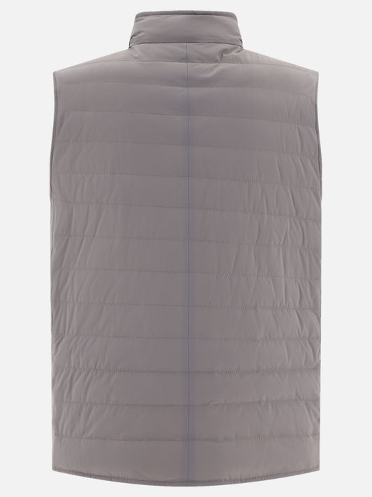 Vest jackets 83% nylon 17% elastane - Padding: down and feathers  Grey - Brunello Cucinelli Men | PLP | VIETTI Online Store | 2
