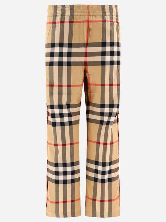 Leisure trousers 100% cotton  Beige - Burberry Women | PLP | VIETTI Online Store 

