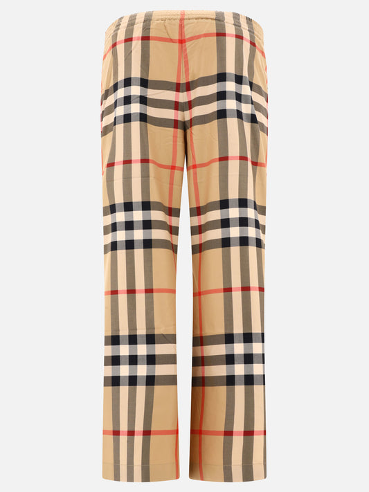 Leisure trousers 100% cotton  Beige - Burberry Women | PLP | VIETTI Online Store | 2
