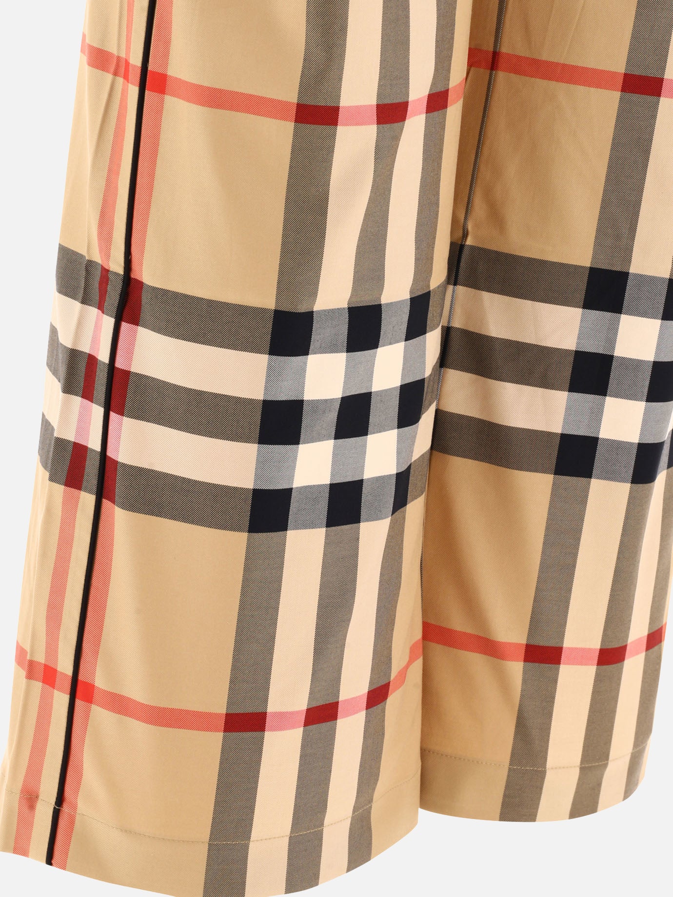 Leisure trousers 100% cotton  Beige - Burberry Women | PDP | VIETTI Online Store | thumbnail_4