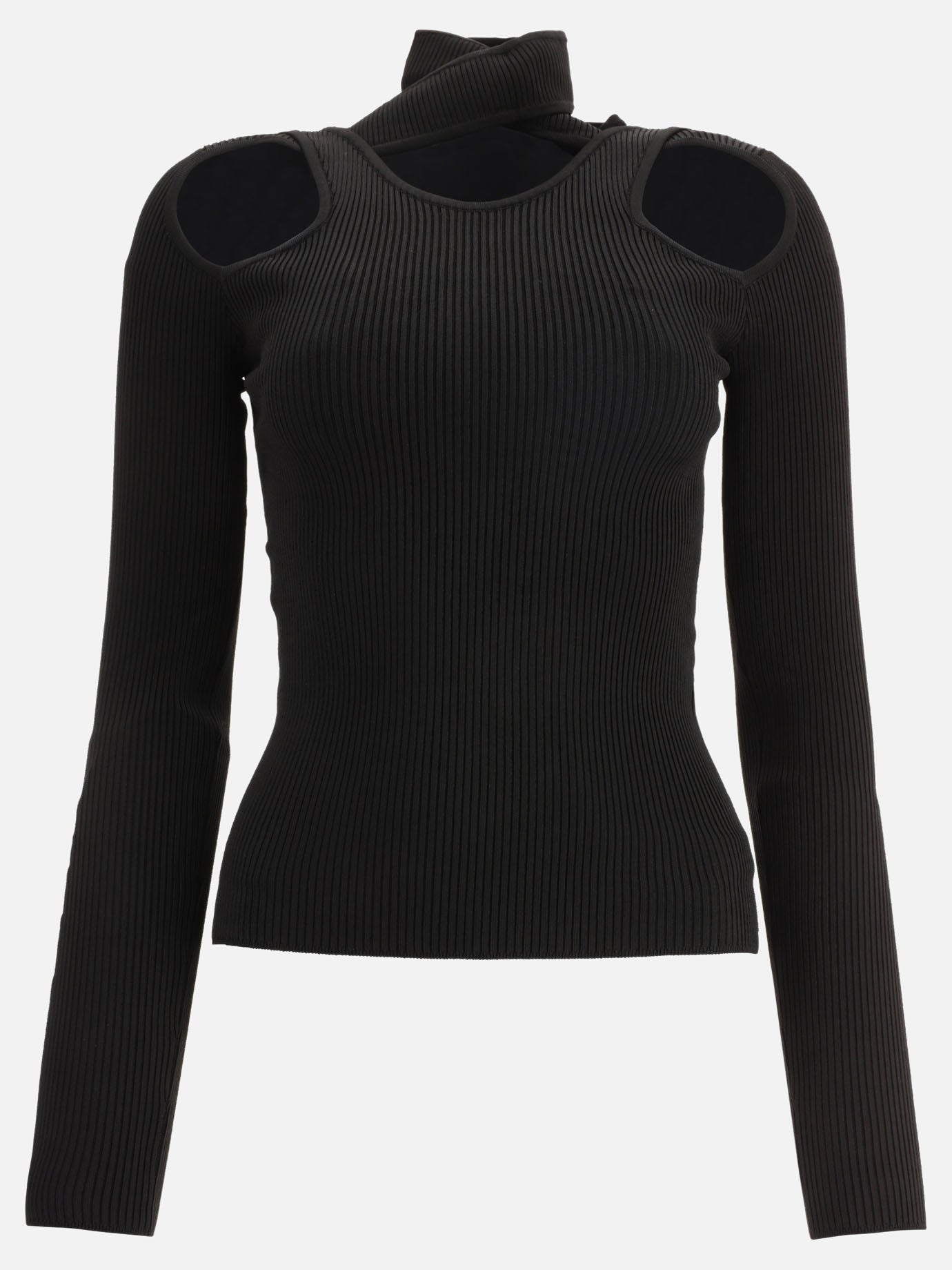 Turtleneck with cut-out