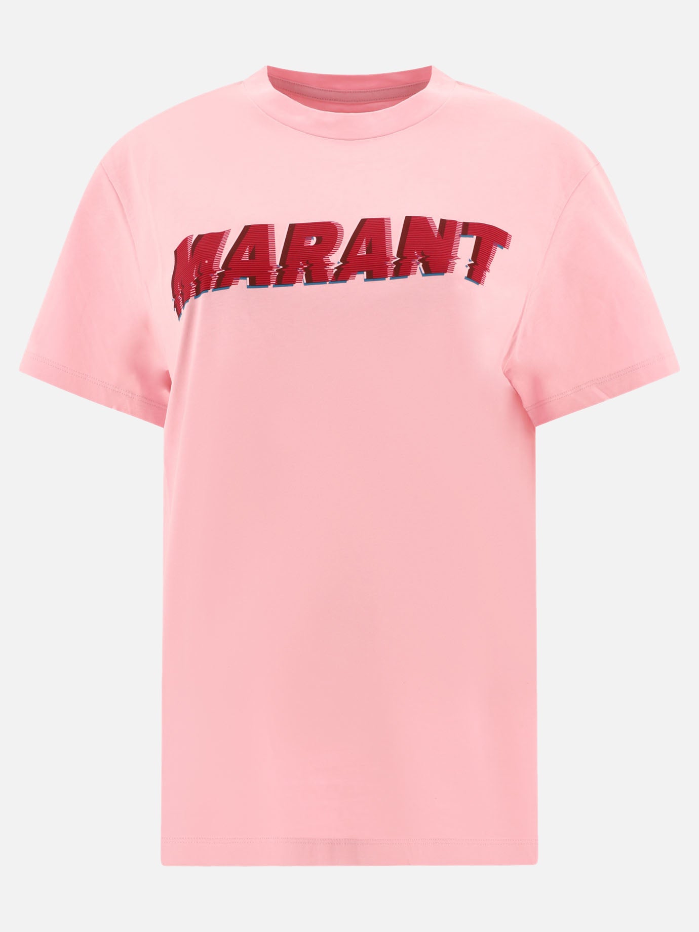 Crewneck t-shirts 100% cotone  Pink - Marant Étoile Women | PDP | VIETTI Online Store | Zoom-Modal
