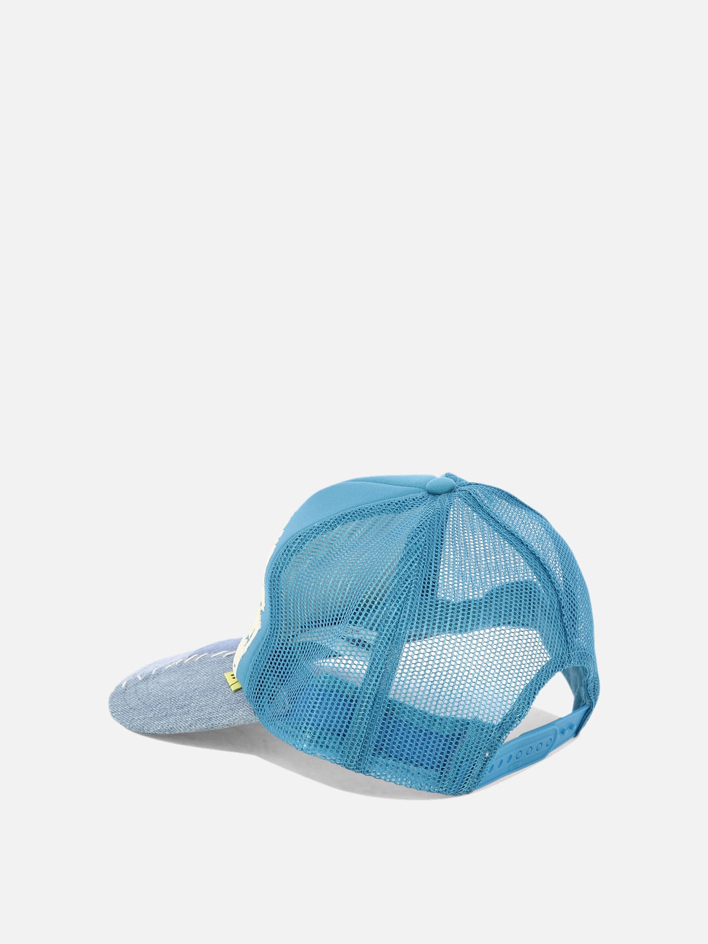 Trucker caps 100% poliestere  Light blue - KAPITAL Men | PDP | VIETTI Online Store | Zoom-Modal_3
