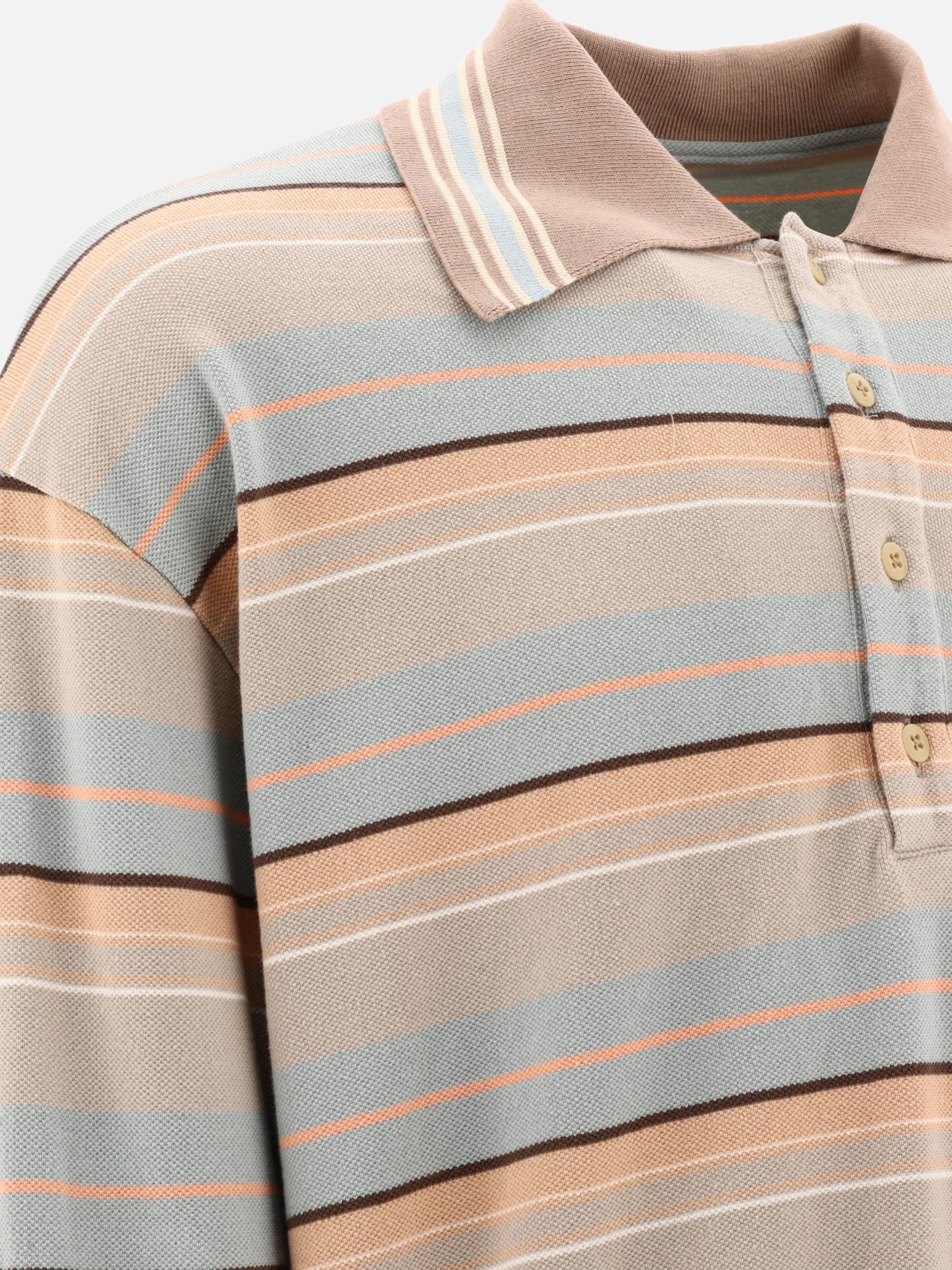 Polo shirts with buttons 100% cotone  Brown - KAPITAL Men | PDP | VIETTI Online Store | thumbnail_4