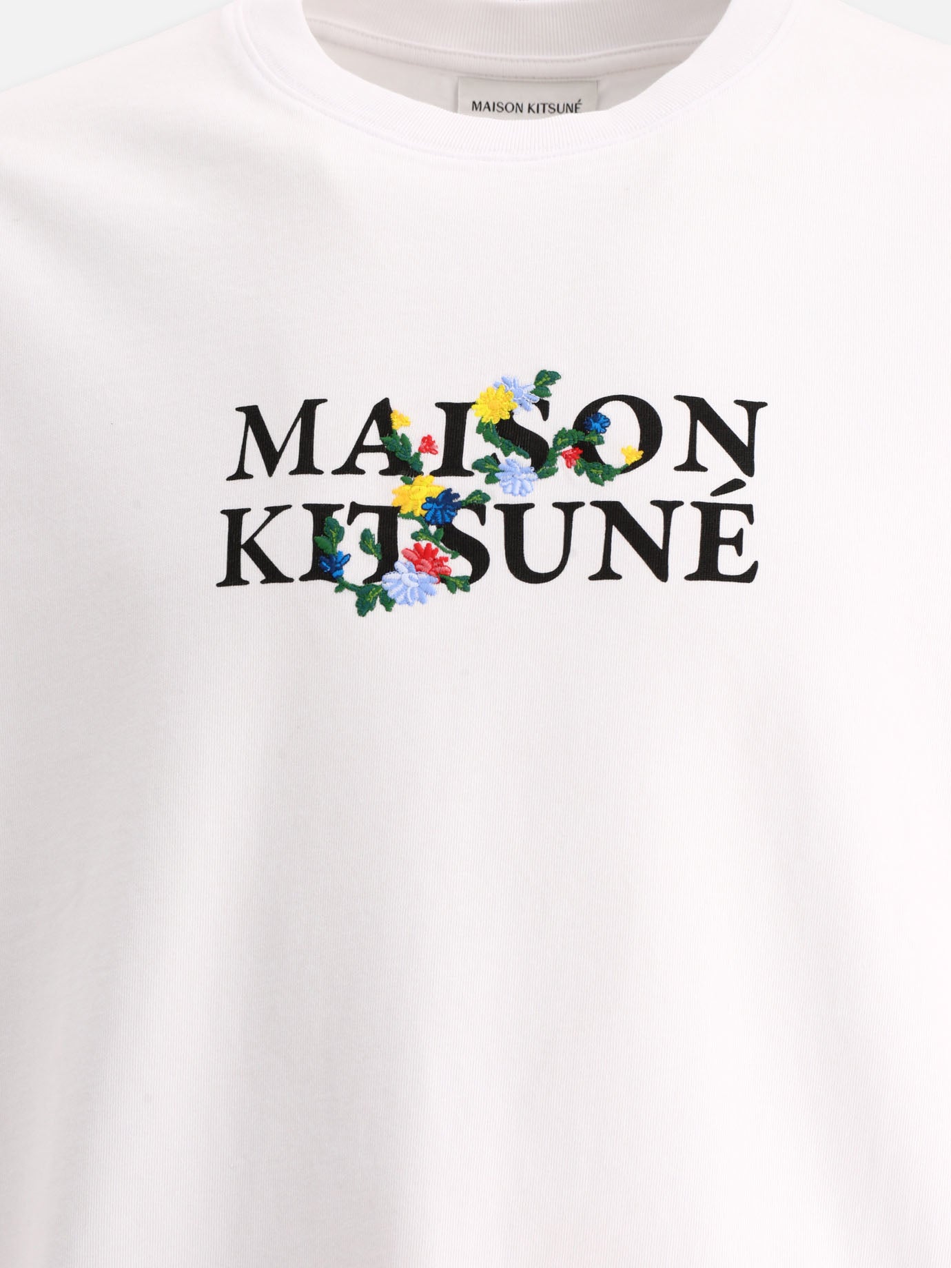 Crewneck t-shirts 100% cotton  White - Maison Kitsuné Men | PDP | VIETTI Online Store | thumbnail_3