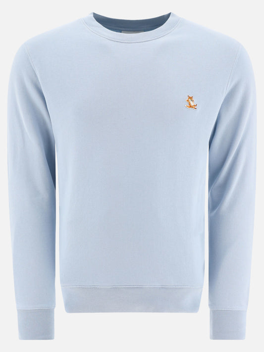 Crewnecks 100% cotton  Light blue - Maison Kitsuné Men | PLP | VIETTI Online Store 
