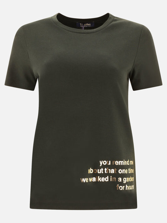 Crewneck t-shirts 100% cotone  Green - Max Mara S Women | PLP | VIETTI Online Store 

