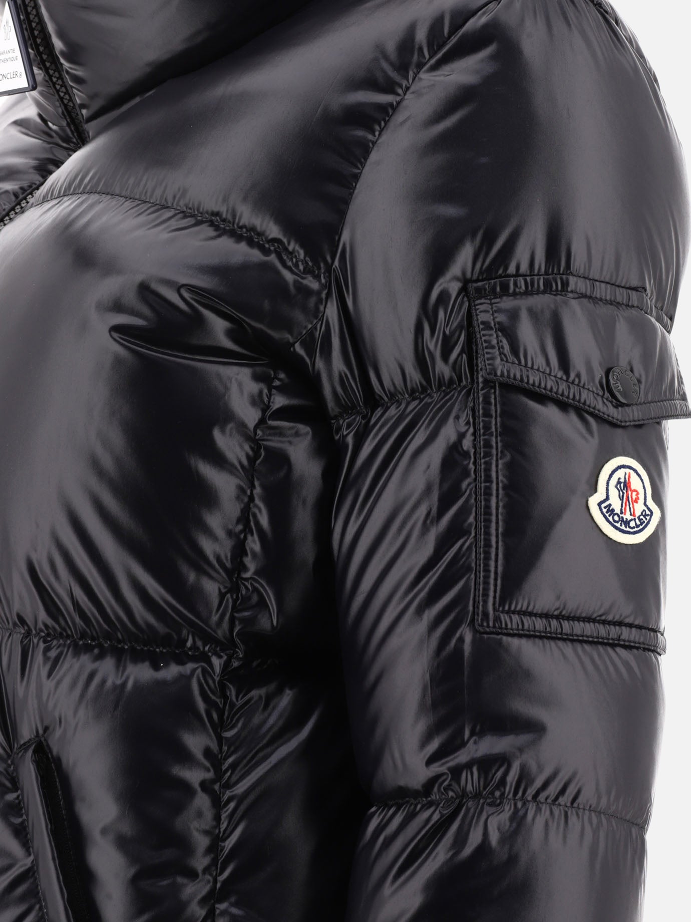 Down jackets 100% poliammide - 100% cuoio  Black - Moncler Women | PDP | VIETTI Online Store | thumbnail_4