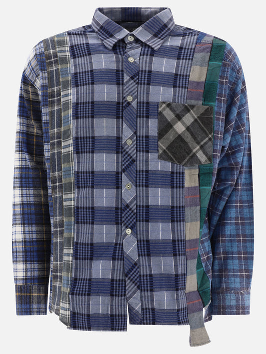 Casual shirts 100% cotton  Blue - Needles Men | PLP | VIETTI Online Store 
