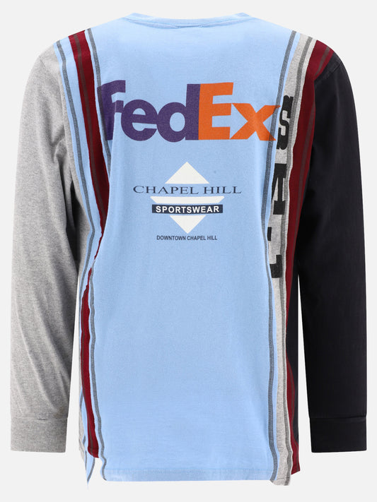 Crewneck t-shirts 100% cotton  Light blue - Needles Men | PLP | VIETTI Online Store | 2
