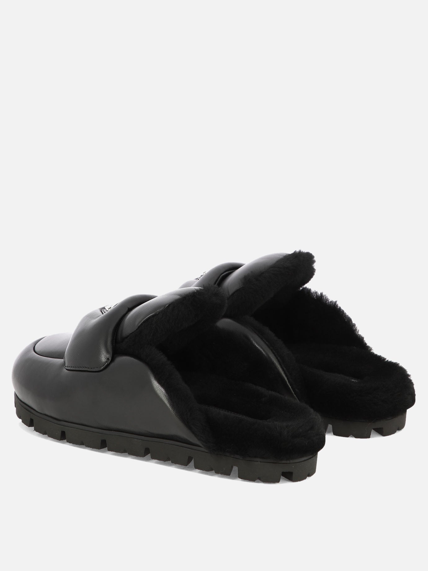 Slippers 100% pelle di agnello - 100% gomma  Black - Prada Women | PDP | VIETTI Online Store | Zoom-Modal_4
