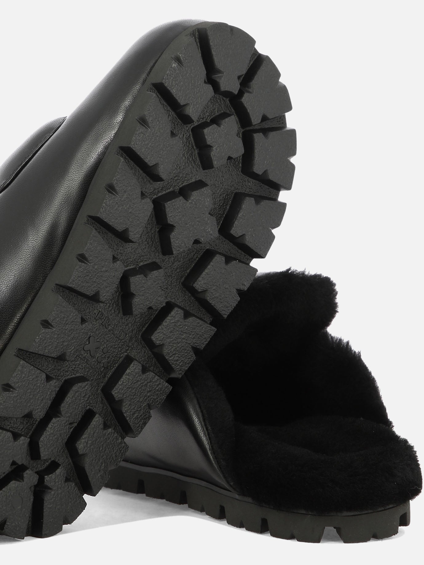 Slippers 100% pelle di agnello - 100% gomma  Black - Prada Women | PDP | VIETTI Online Store | Zoom-Modal_5
