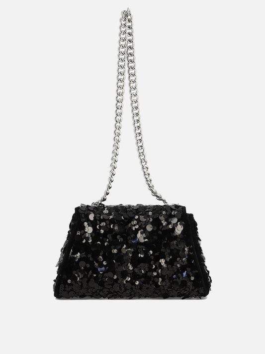 "Sequin Bow Mini" shoulder bag