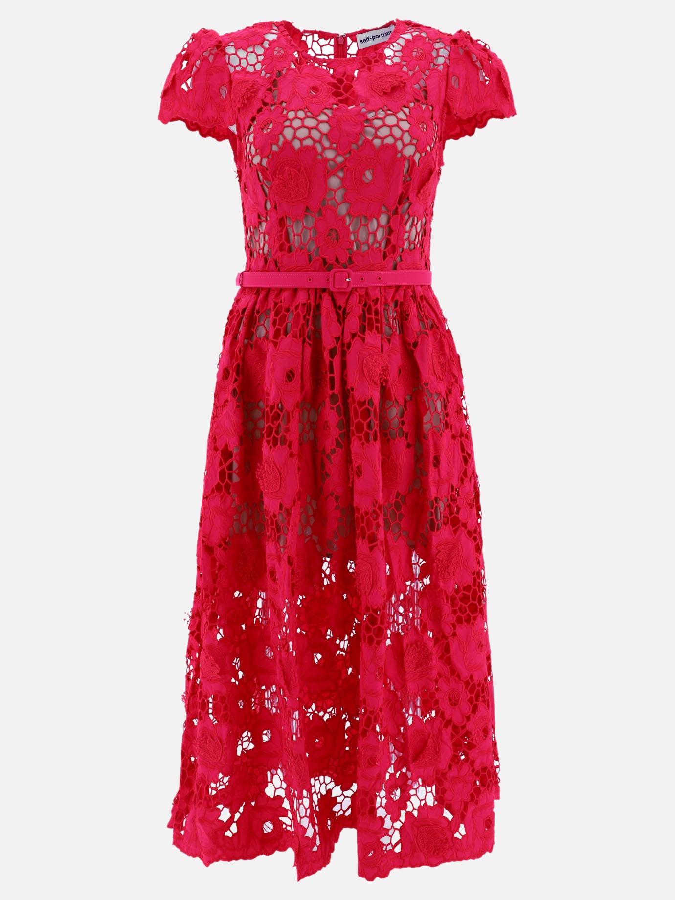 Long dresses 100% cotone  Red - Self-portrait Women | PDP | VIETTI Online Store | Zoom-Modal
