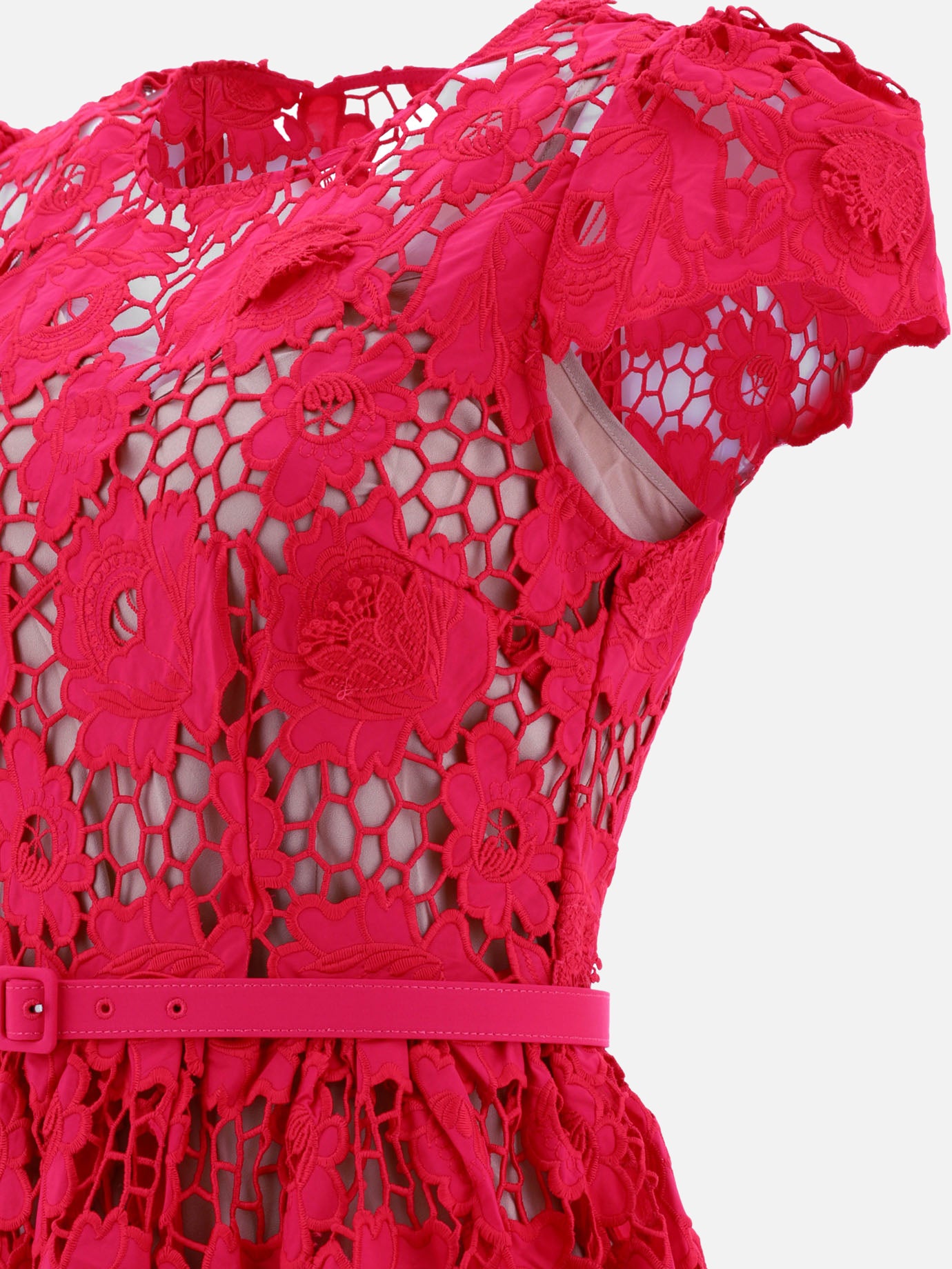 Long dresses 100% cotone  Red - Self-portrait Women | PDP | VIETTI Online Store | Zoom-Modal_4
