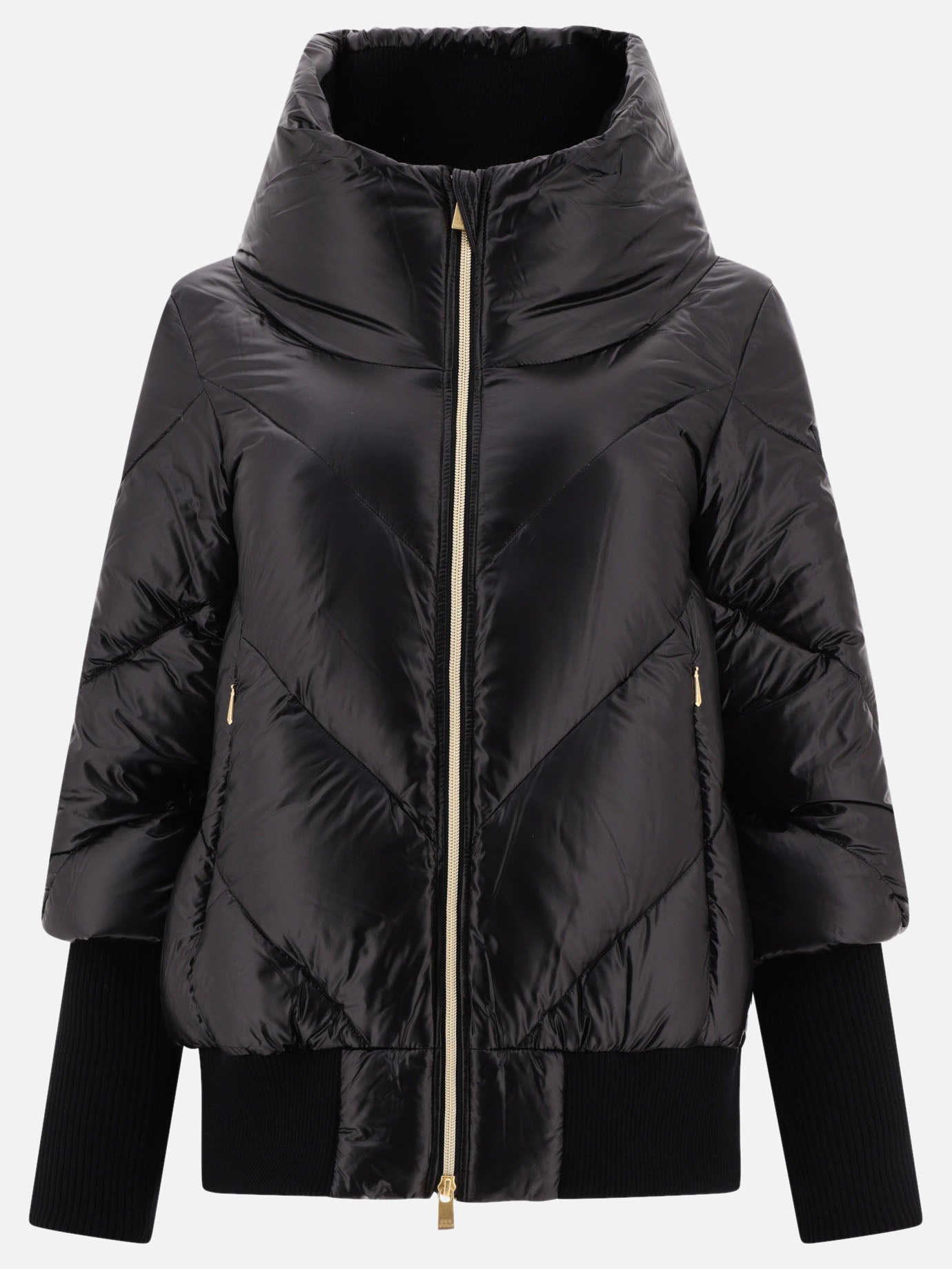 Down jackets 100% nylon - Padding: down and feather  Black - Tatras Women | PDP | VIETTI Online Store | thumbnail