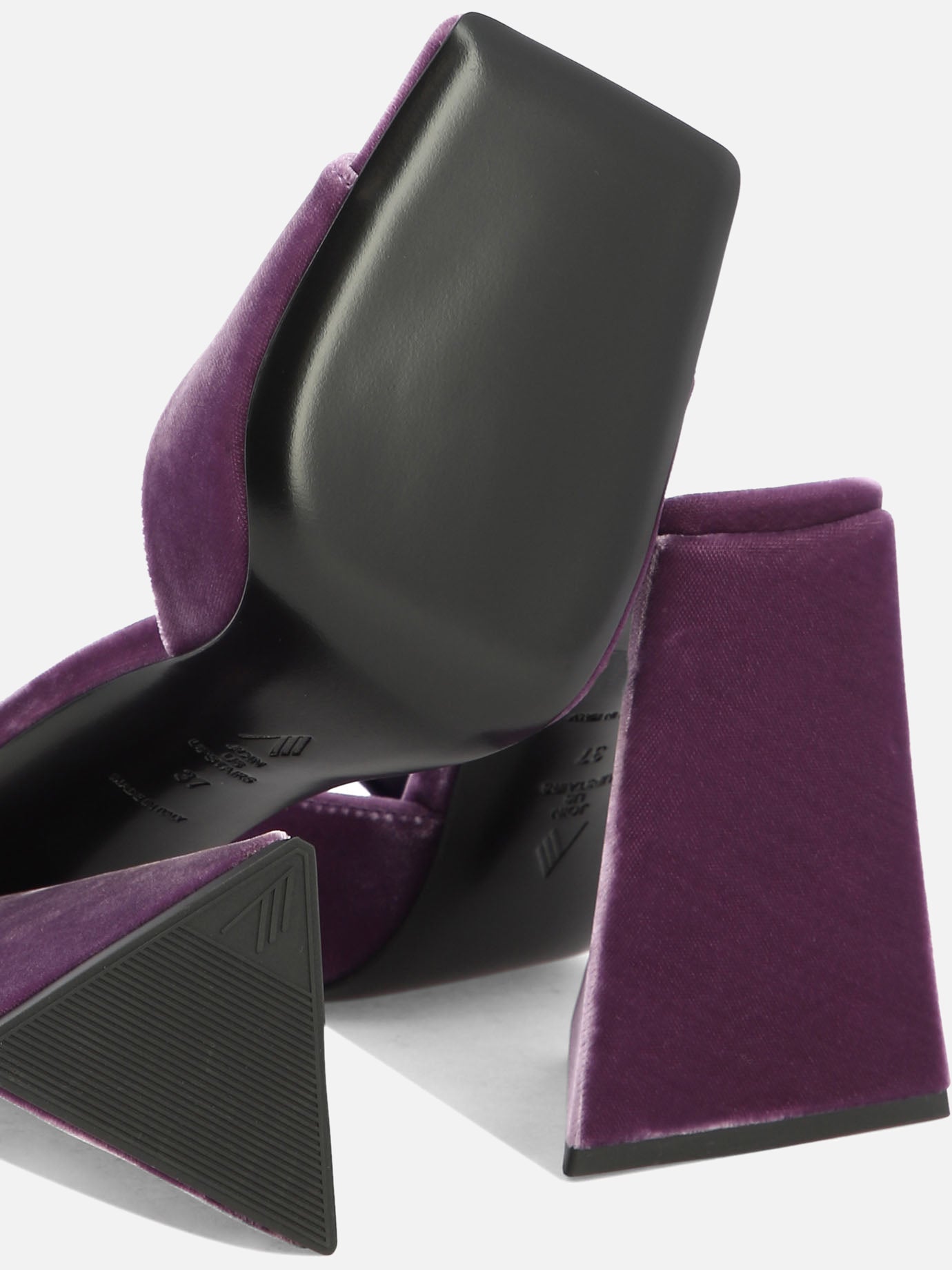 Heeled sandals 100% velluto - 100% cuoio  Purple - The Attico Women | PDP | VIETTI Online Store | Zoom-Modal_5
