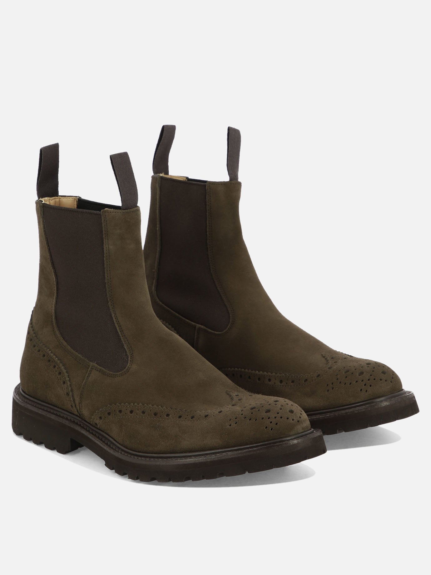 Chelsea boots 100% scamosciato - 100% gomma  Brown - Tricker's Men | PDP | VIETTI Online Store | Zoom-Modal_2
