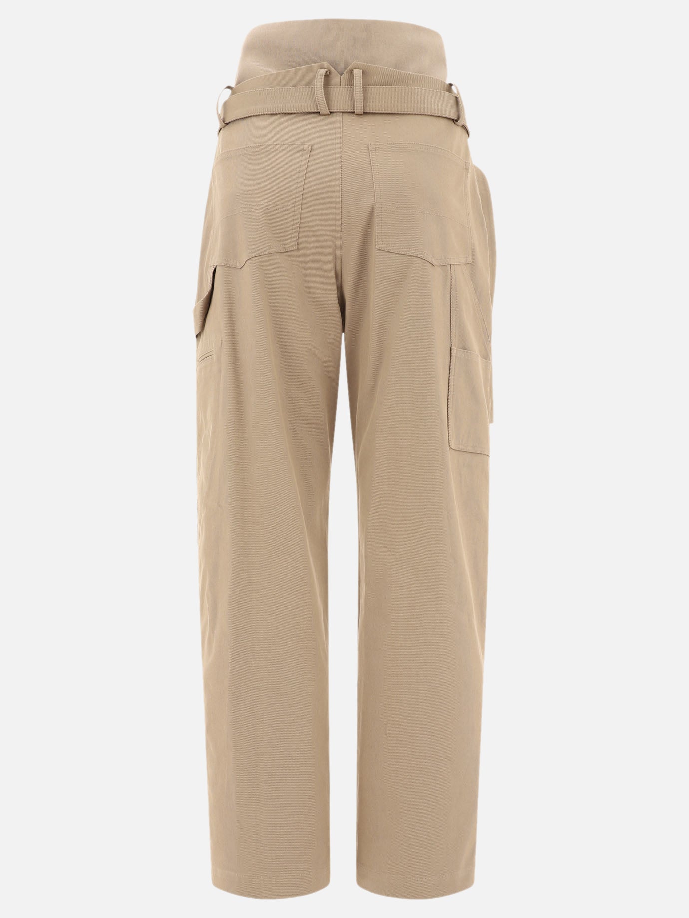 Cargo trousers with knit band