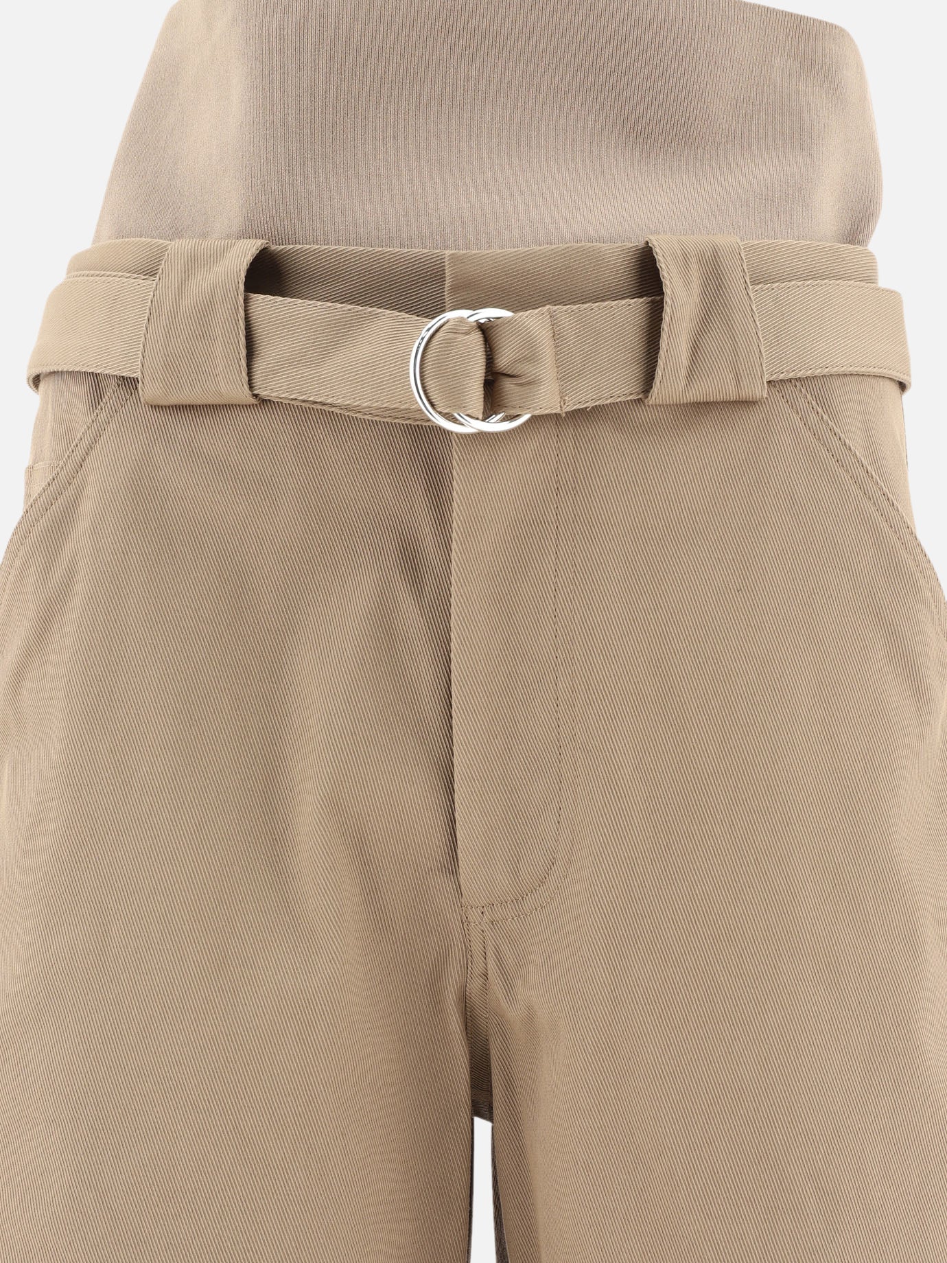 Cargo trousers with knit band