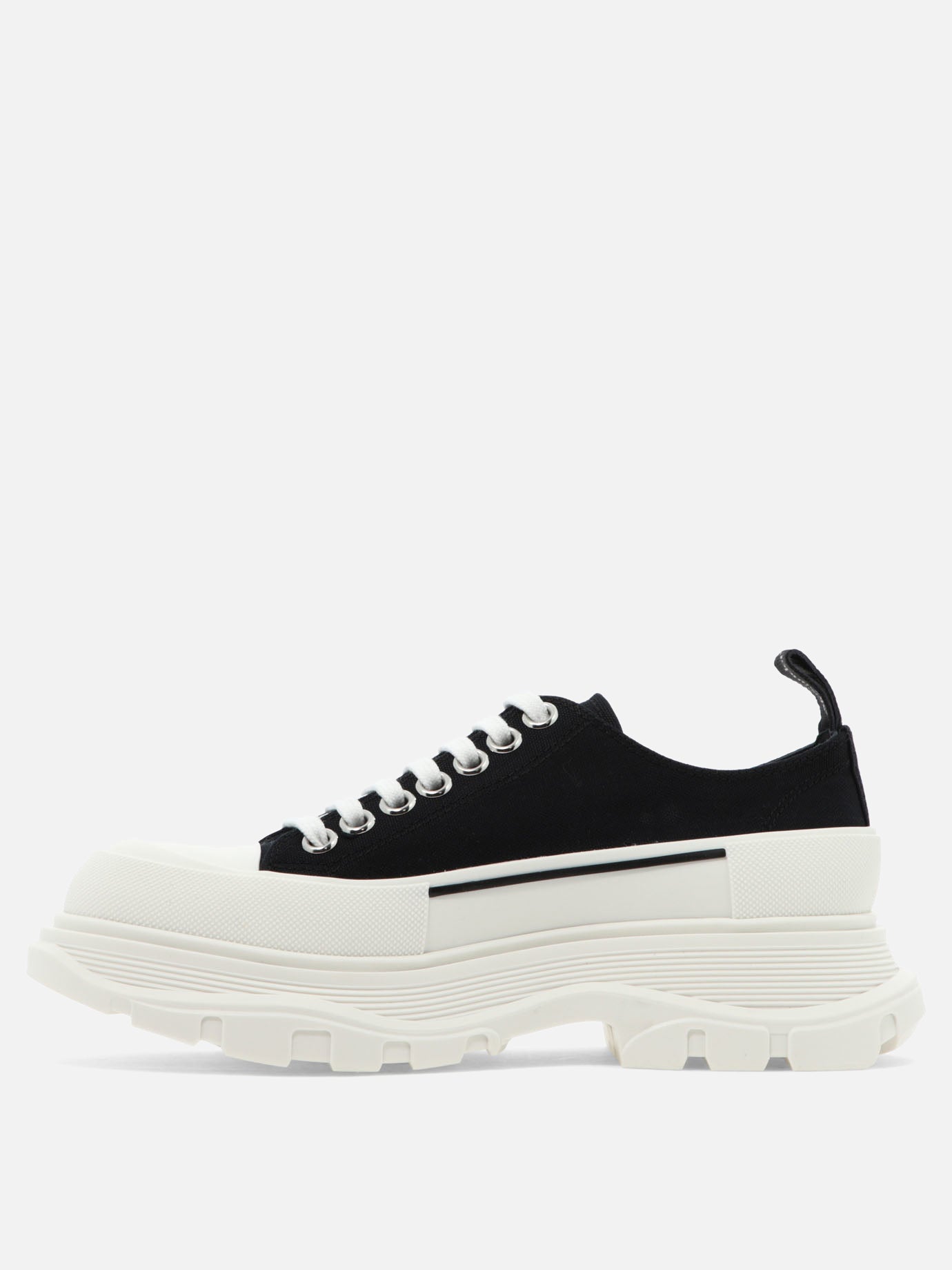 Low top sneakers 100% cotton - 100% rubber  Black - Alexander McQueen Women | PDP | VIETTI Online Store | Zoom-Modal_3
