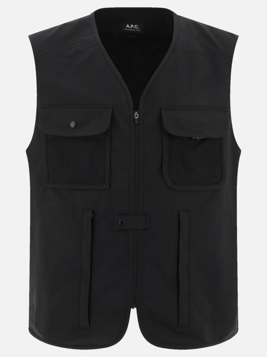 A.P.C. "Alban" vest jacket Black