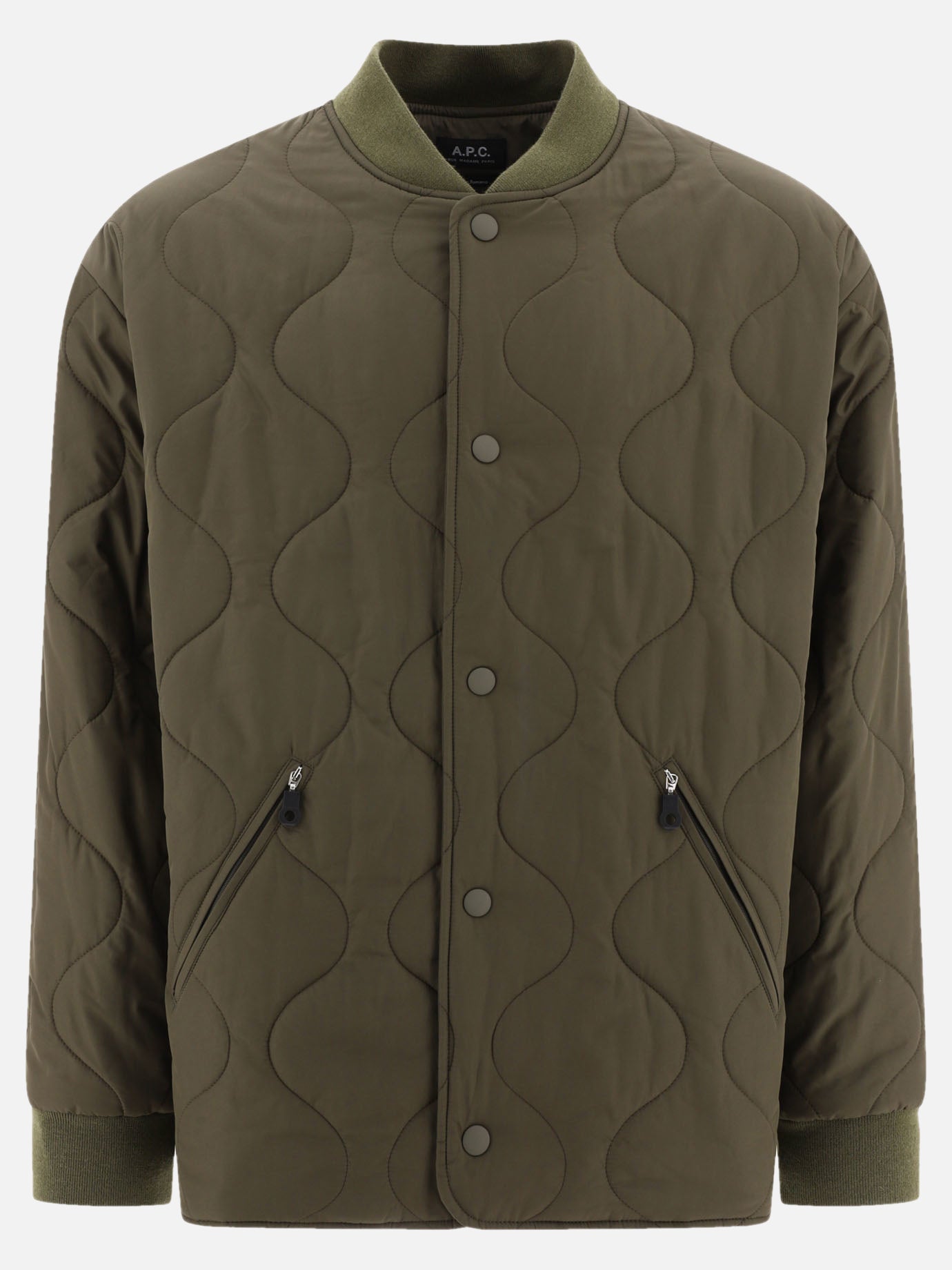 Quilted & Utility Jackets Solid colour  Green - A.P.C. Men | PDP | VIETTI Online Store | Zoom-Modal
