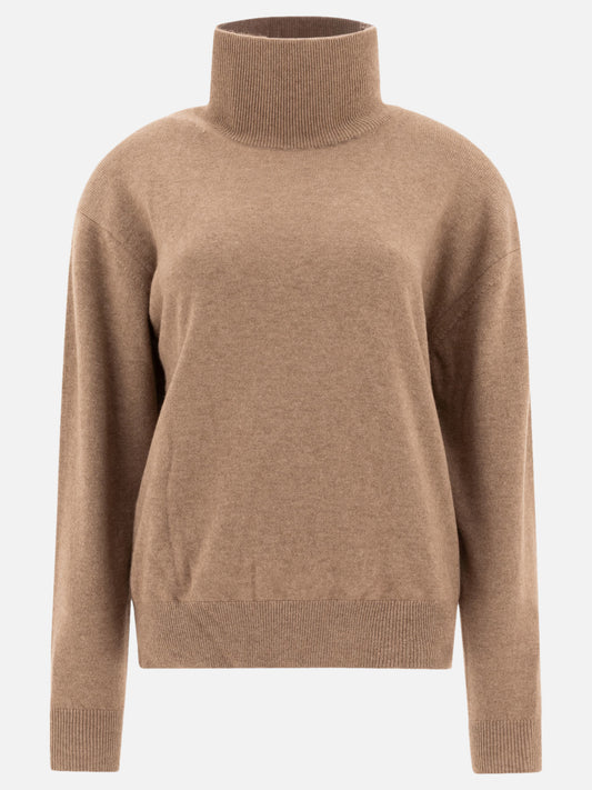 Turtleneck sweaters Solid colour  Brown - Auralee Women | PDP | VIETTI Online Store 
