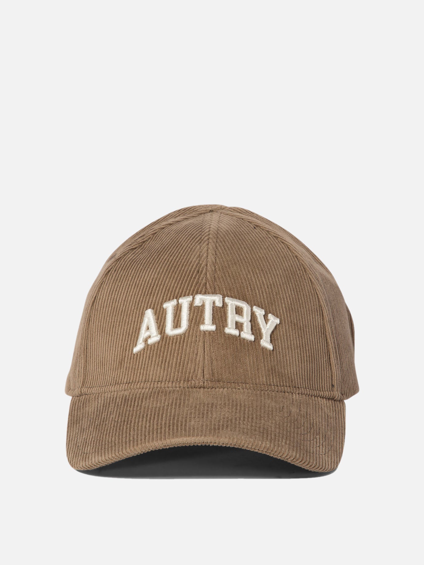 Autry Corduroy baseball cap with embroidery Brown