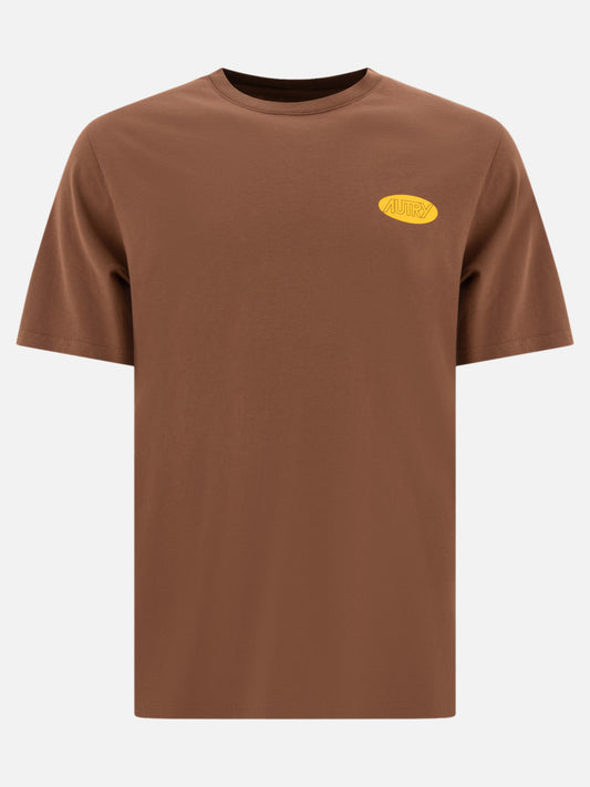 Autry T-shirt with logo Brown