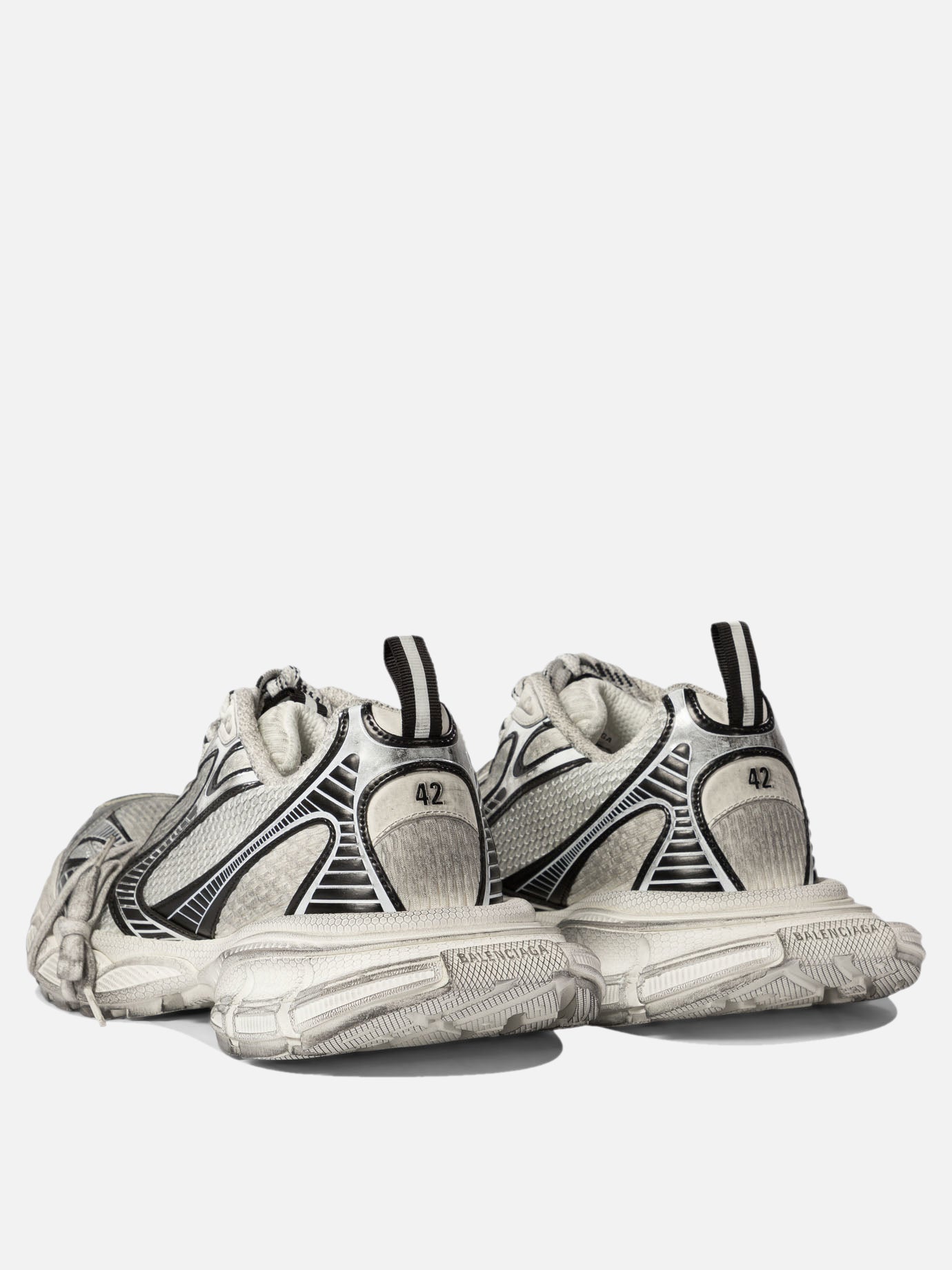 Low top sneakers 55% polyurethane 45% polyester - 100% rubber  White - Balenciaga Men | PDP | VIETTI Online Store | thumbnail_4