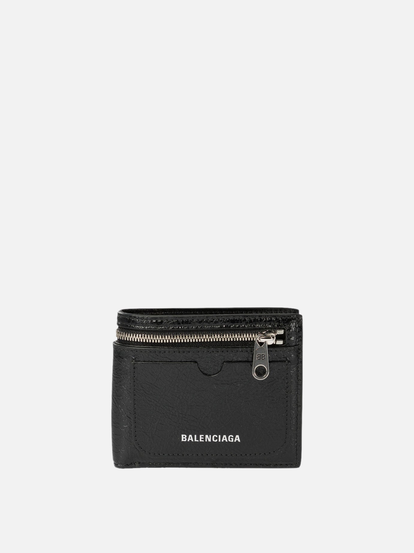 Balenciaga "Superbusy" square folded wallet Black