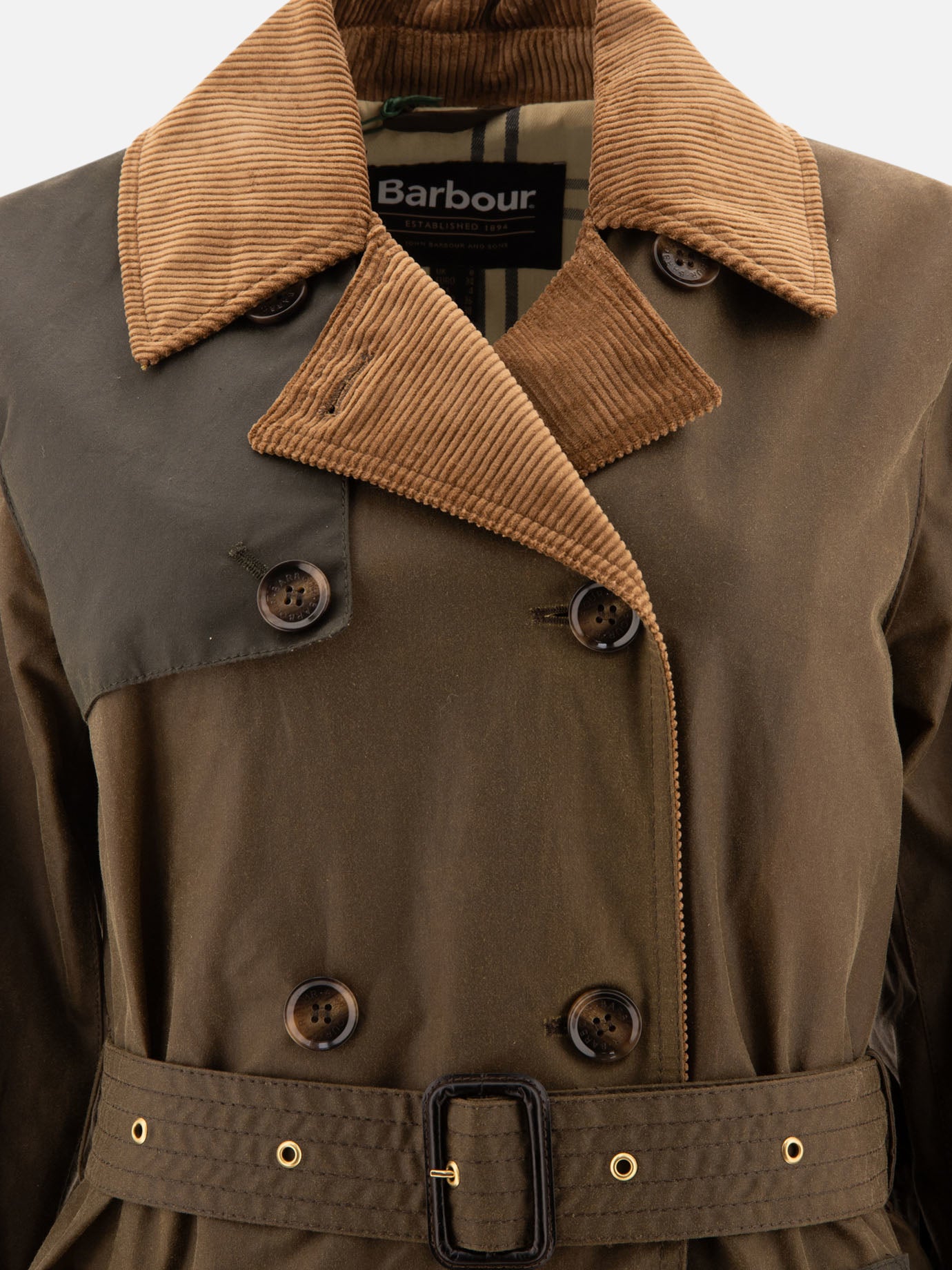 Barbour "Brackley" trench coat Green