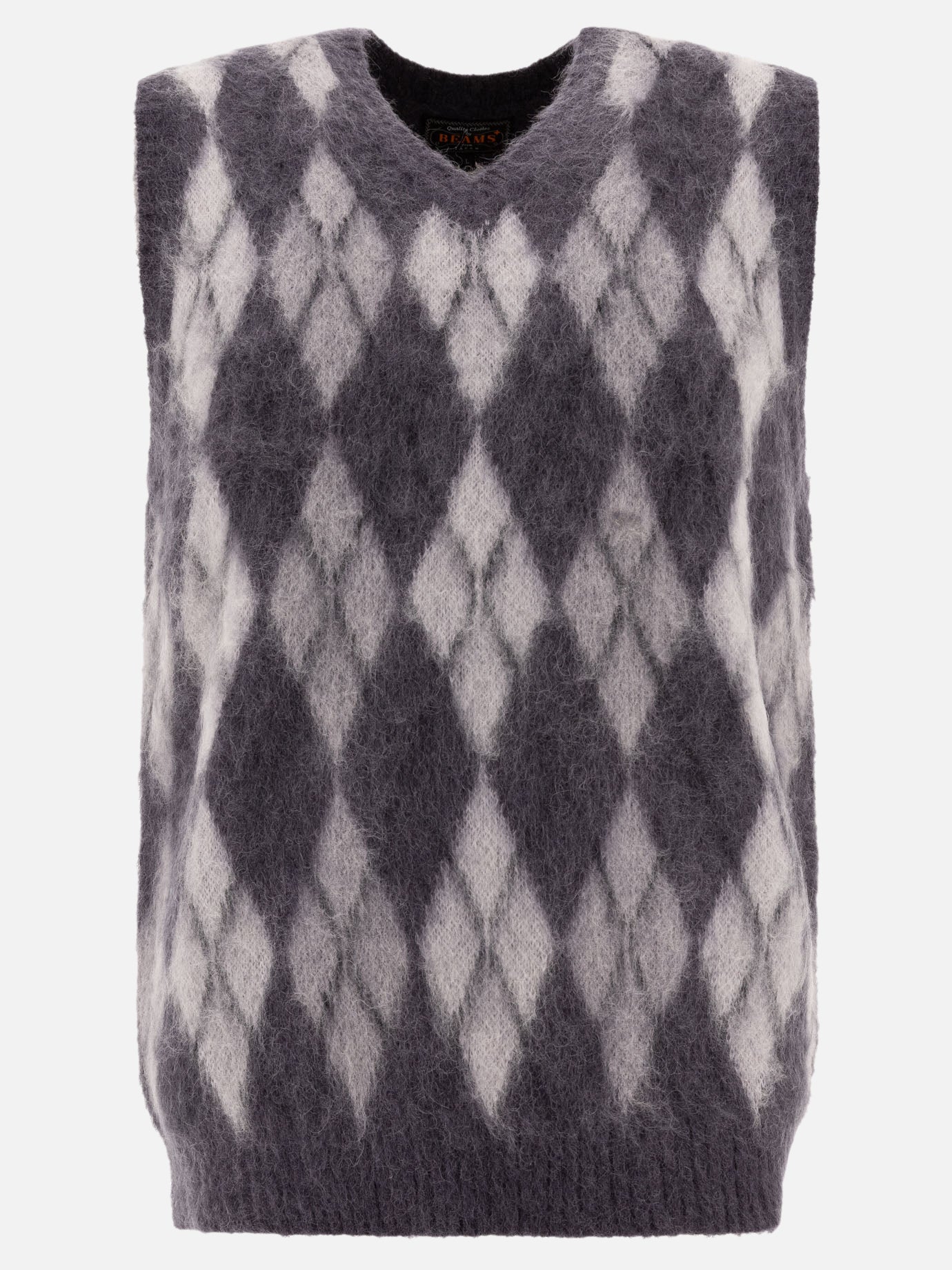 Beams Plus &quot;Argyle&quot; vest 15797019_S Grey thumbnail_1