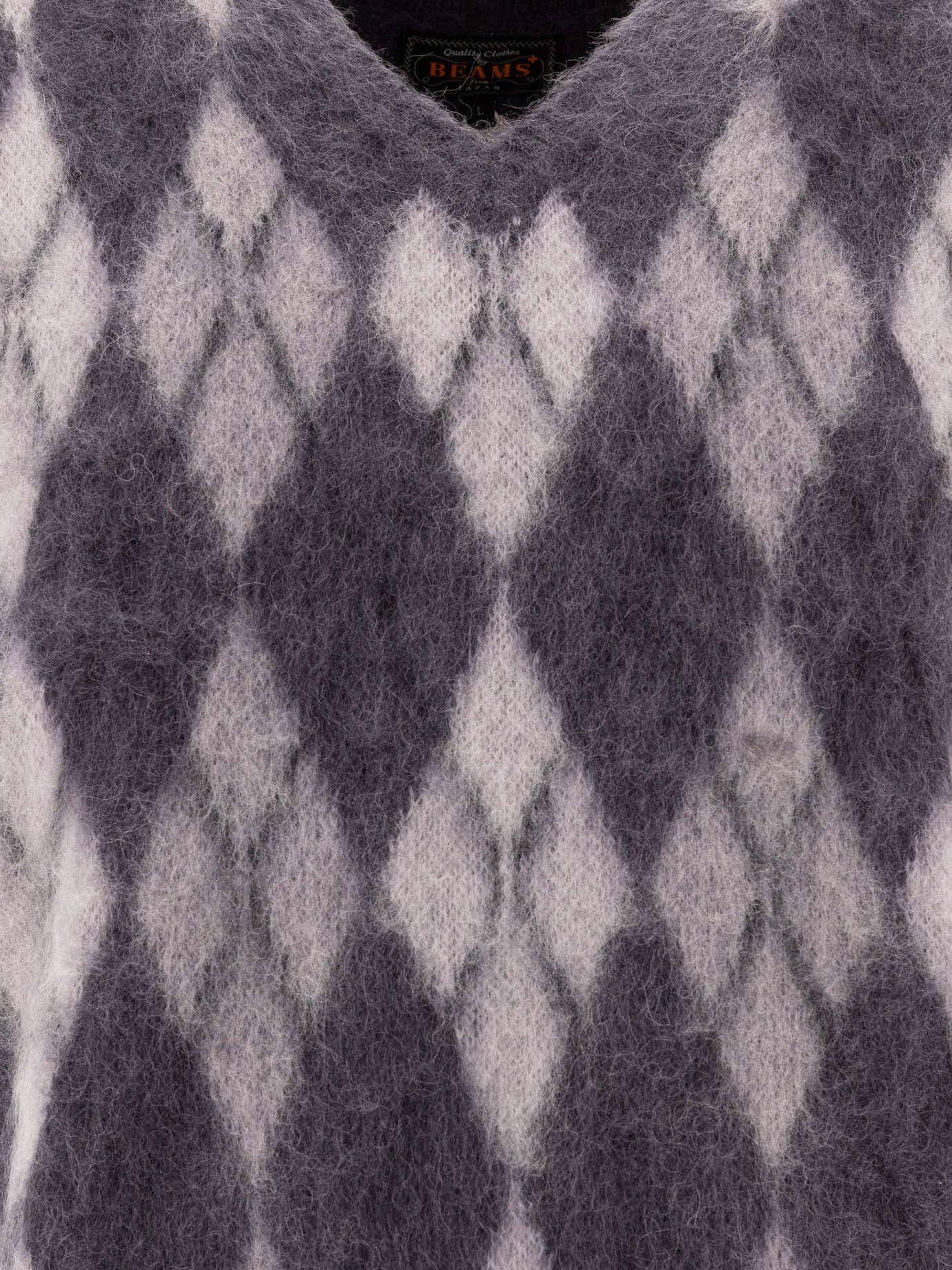 Beams Plus &quot;Argyle&quot; vest 15797019_S Grey thumbnail_3