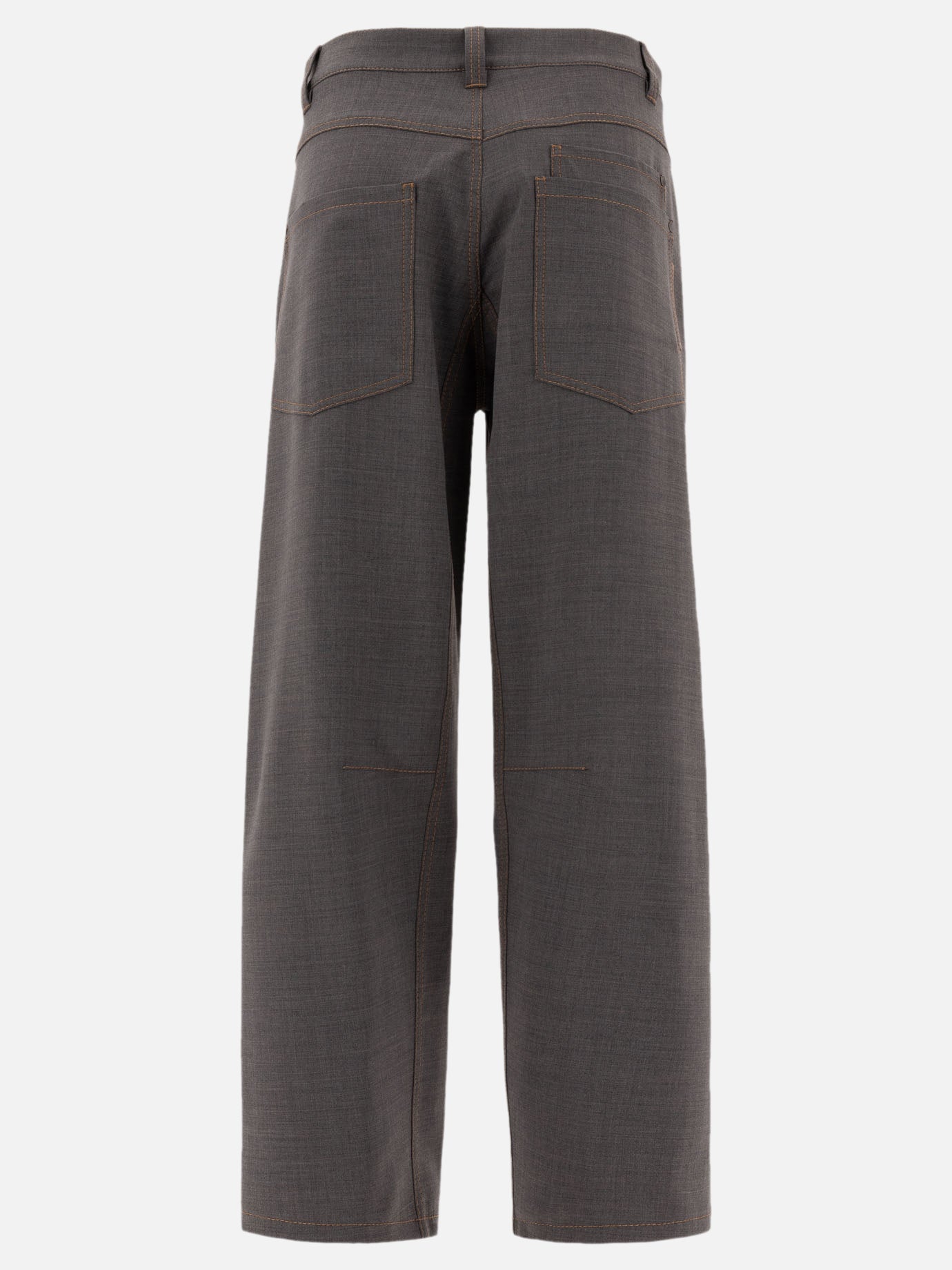 "Soft Curved" wool trousers