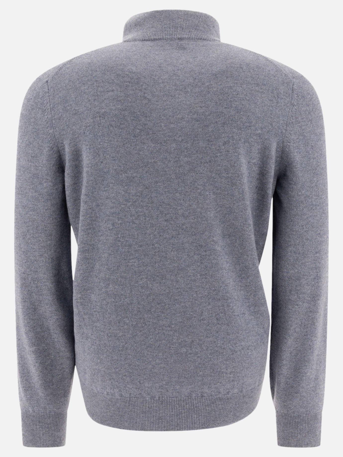 Brunello Cucinelli Half-zip cashmere sweater Light blue