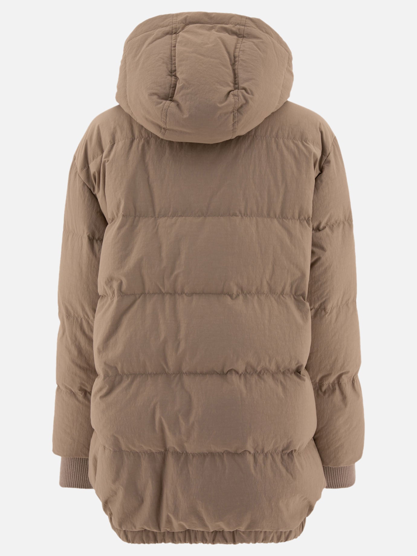 Down jackets Solid colour  Beige - Brunello Cucinelli Women | PDP | VIETTI Online Store | thumbnail_2