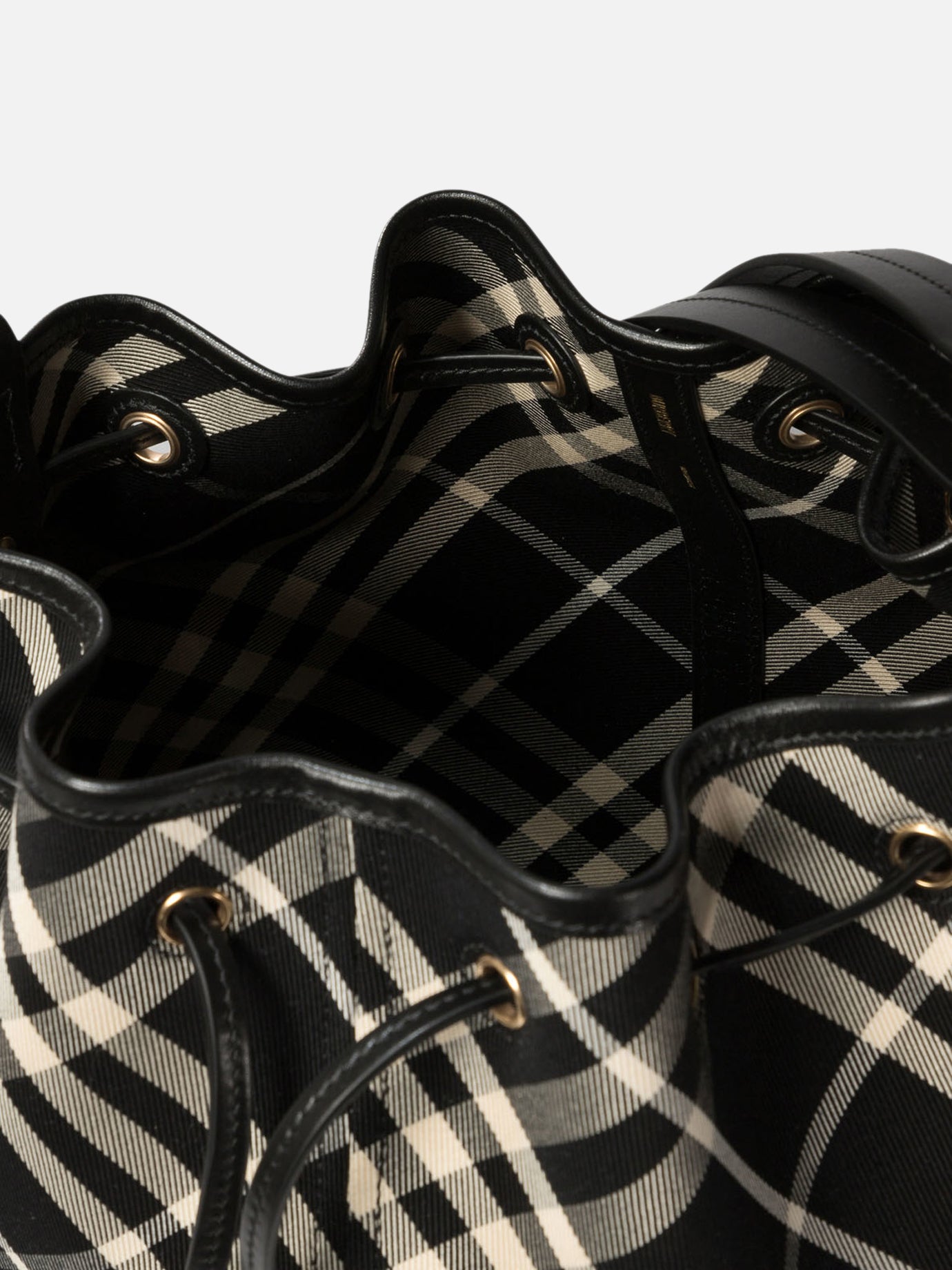 Burberry "Medium Check" bucket bag Black