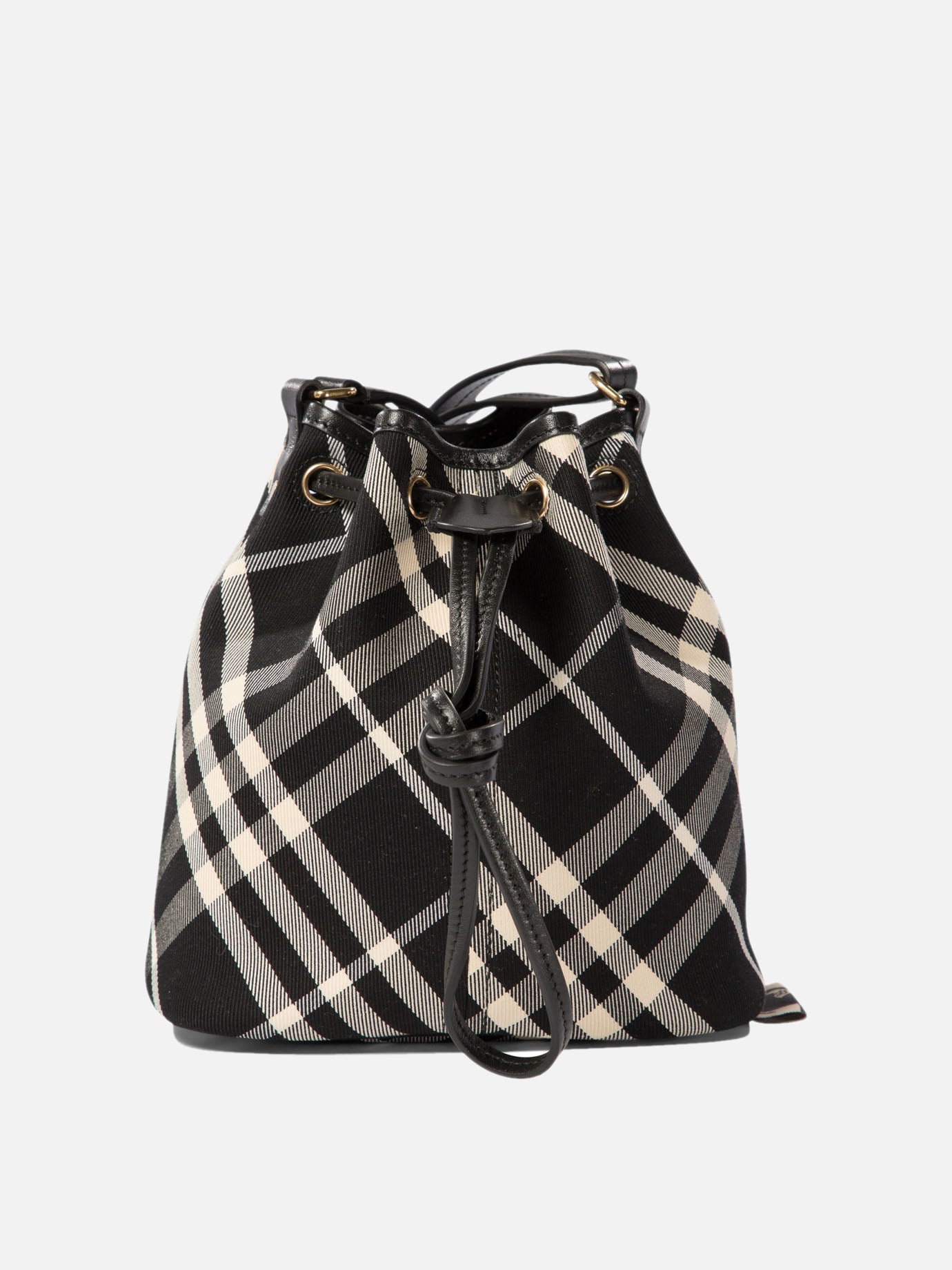 Burberry "Check Mini" bucket bag Black