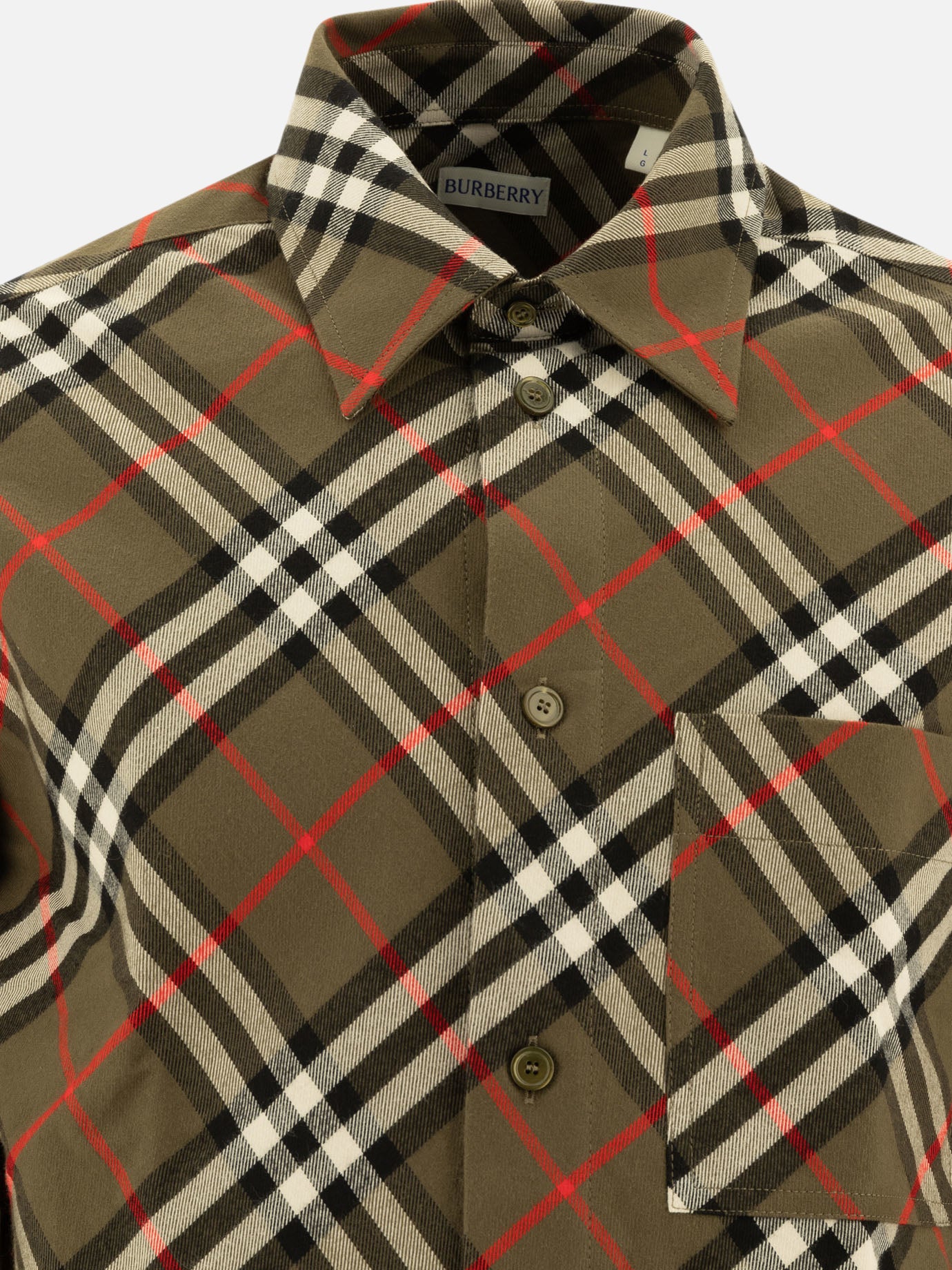 Burberry Check shirt Green