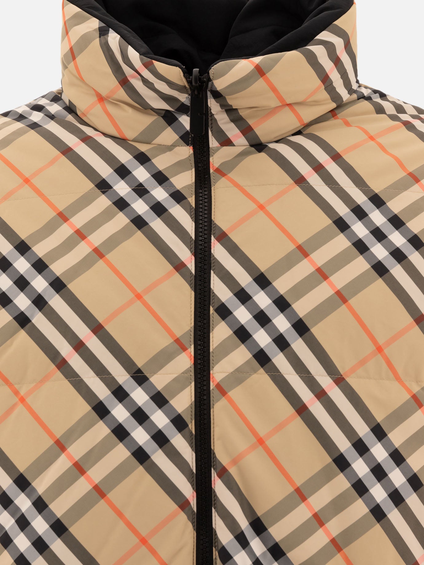 Burberry "Check" down jacket Beige