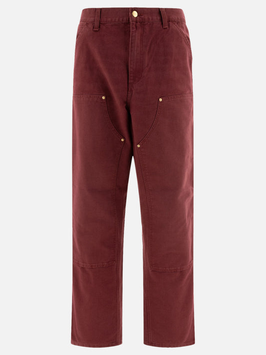 Carhartt WIP "Double Knee" trousers Bordeaux