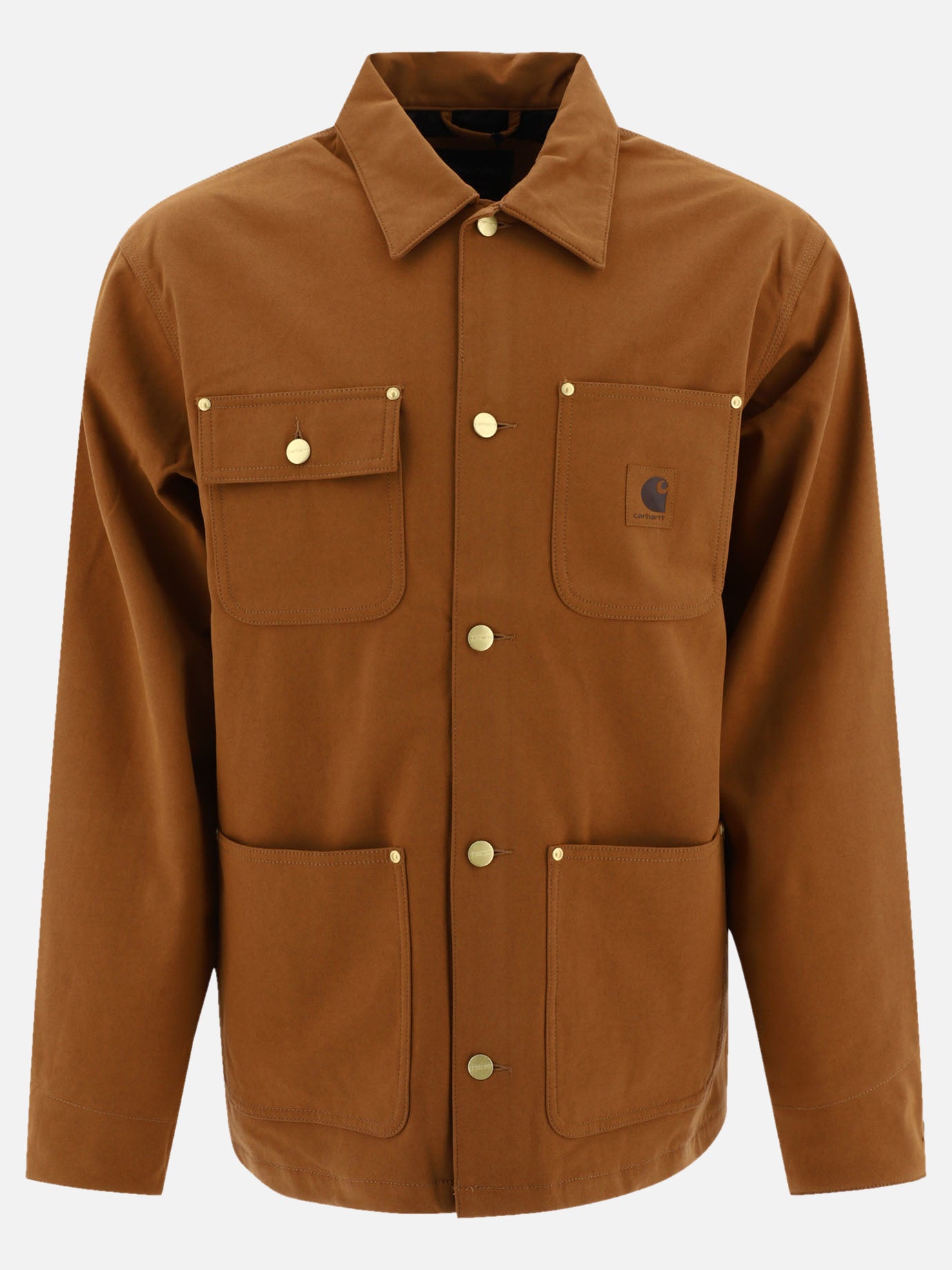Quilted & Utility Jackets Solid colour  Brown - Carhartt WIP Men | PDP | VIETTI Online Store | thumbnail