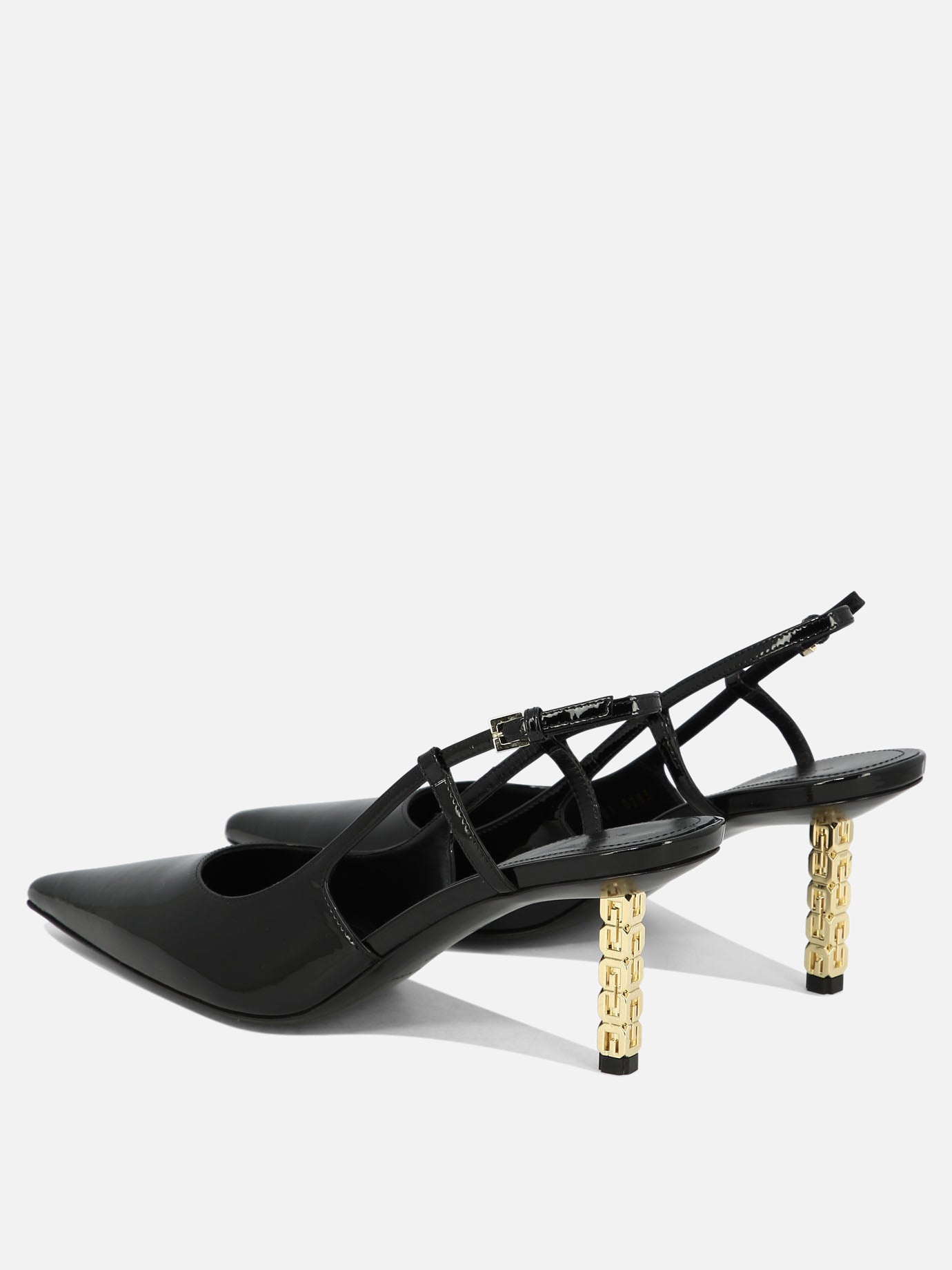 Givenchy &quot;G Cube&quot; 80mm slingback pumps 14583236_38 Black thumbnail_4
