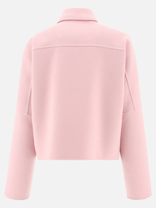 Overshirt jackets Solid colour  Pink - Jil Sander Women | PDP | VIETTI Online Store | 2
